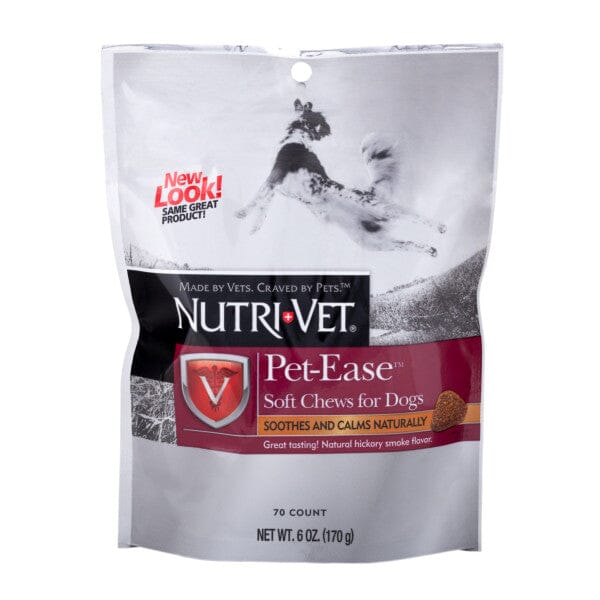 Nutri-Vet Pet-Ease Chamomile and Tryptophan Calming Hickory Smoke Supplemental Dog Soft Chews - 6 Oz Default Title