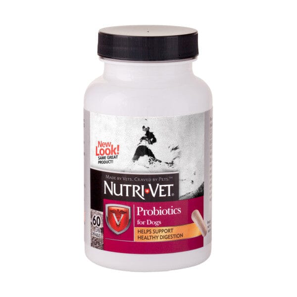 Nutri-Vet Probiotic Digestive and Immune Health Capsule Dog Supplements - 60 Count Default Title