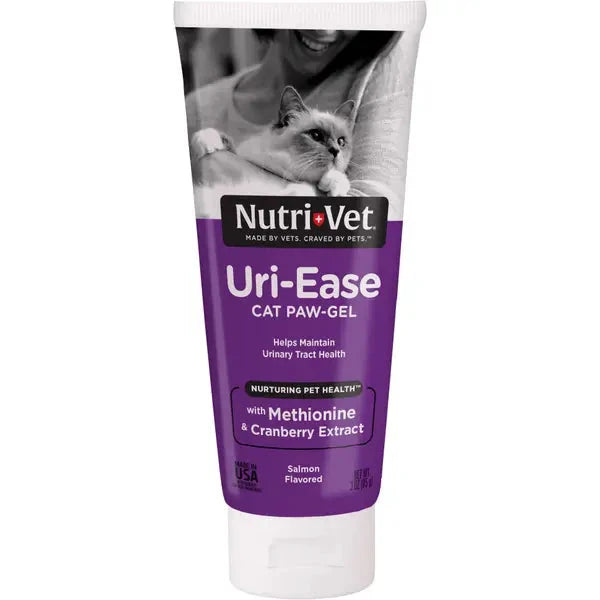 Nutri-Vet Uri-Ease Paw Gel Urinary Tract Health Cranberry Extract and Salmon Cat Supplement - 3 Oz Default Title