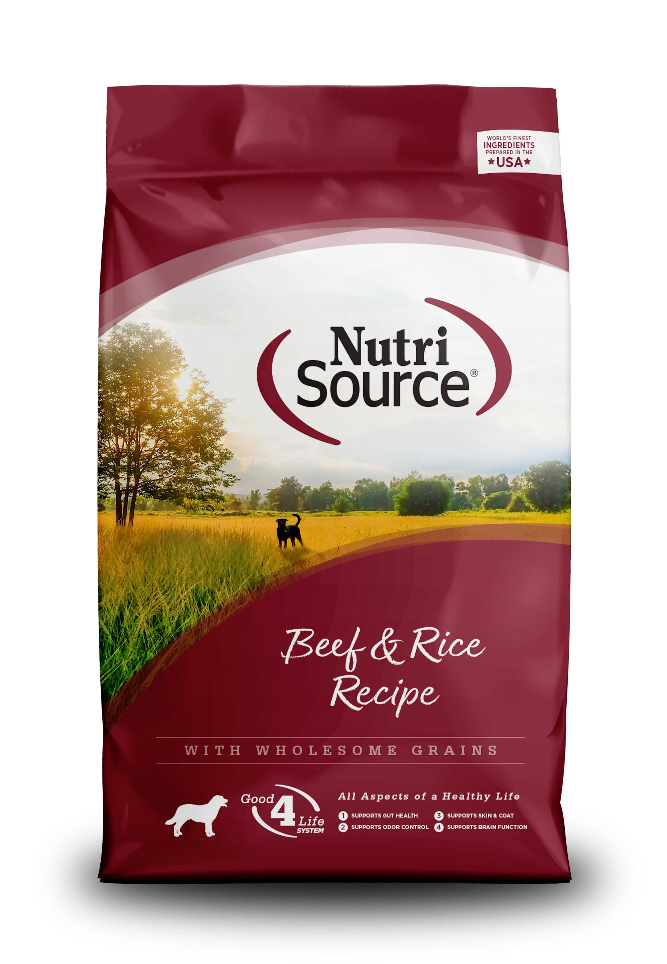 Nutrisource Adult Beef & Rice Dry Dog Food - 15 lb Bag  