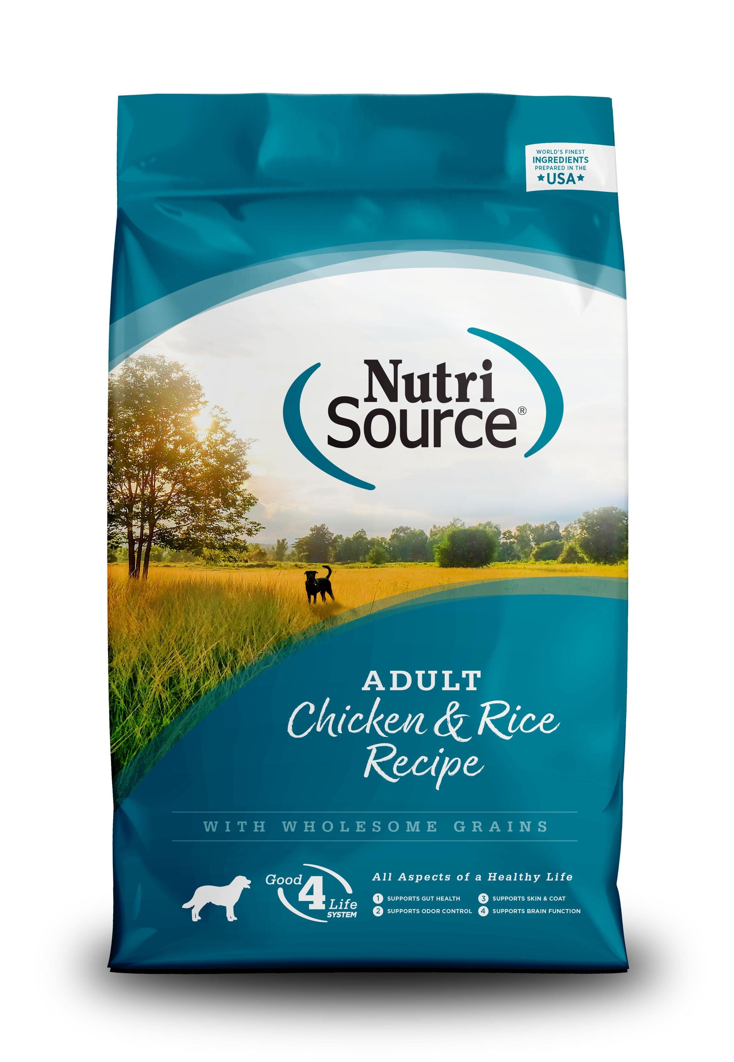 Nutrisource Adult Chicken & Rice Dry Dog Food - 30 lb Bag  