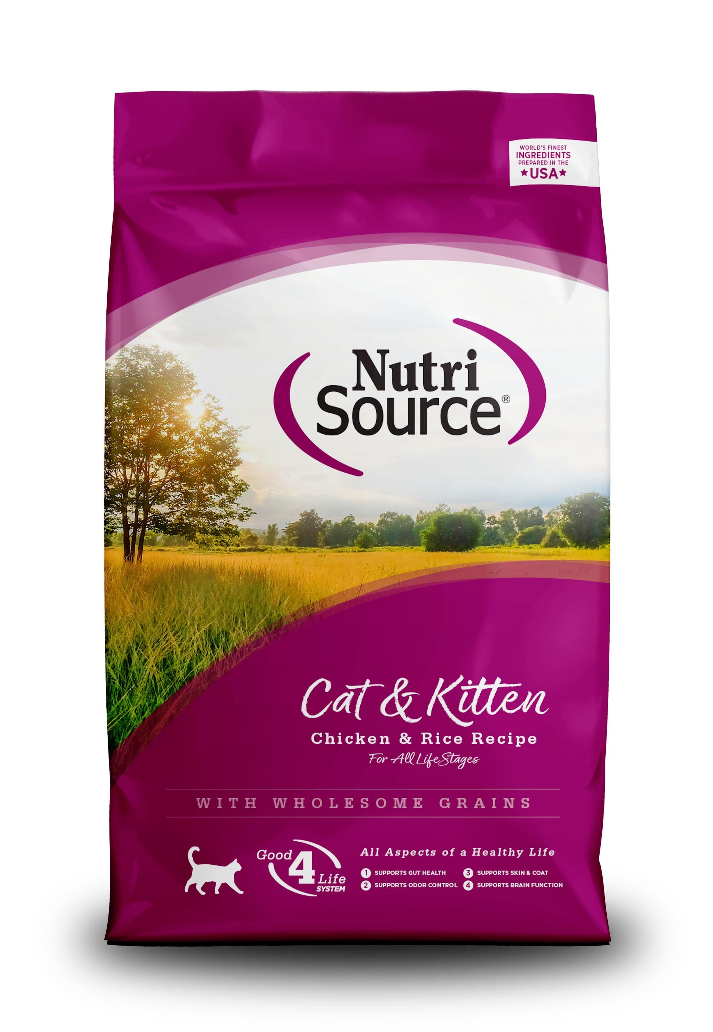 Nutrisource Cat & Kitten Chicken & Rice (5 per bale) Dry Cat Food - 6.6 lb Bag  