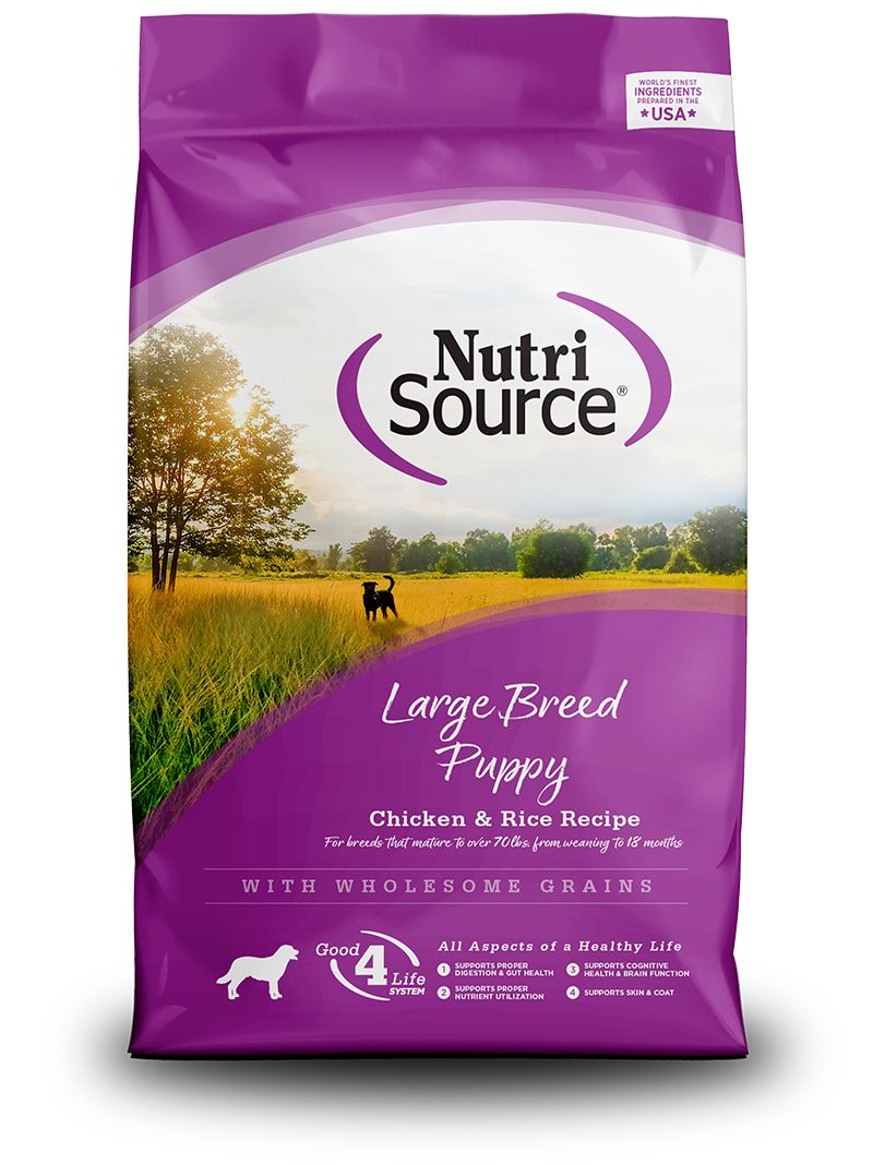 Nutrisource Chicken and Rice Large-Breed Puppy Dry Dog Food - 40 Lbs