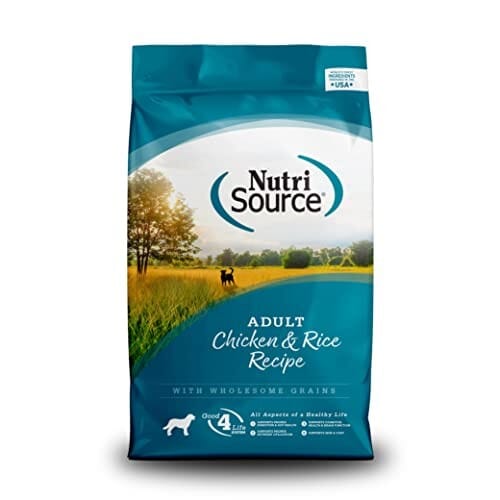 Nutrisource Chicken and Rice with Wholesome Grains Adult Dry Dog Food - 12 Lbs Default Title