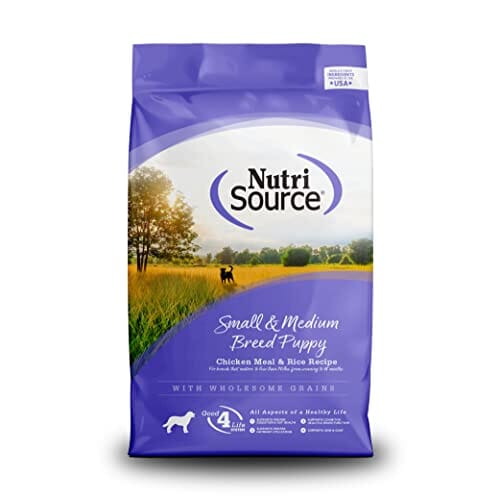 Nutrisource Chicken and Rice with Wholesome Grains Small and Medium Breed Puppy Dry Dog Food 26 Pounds