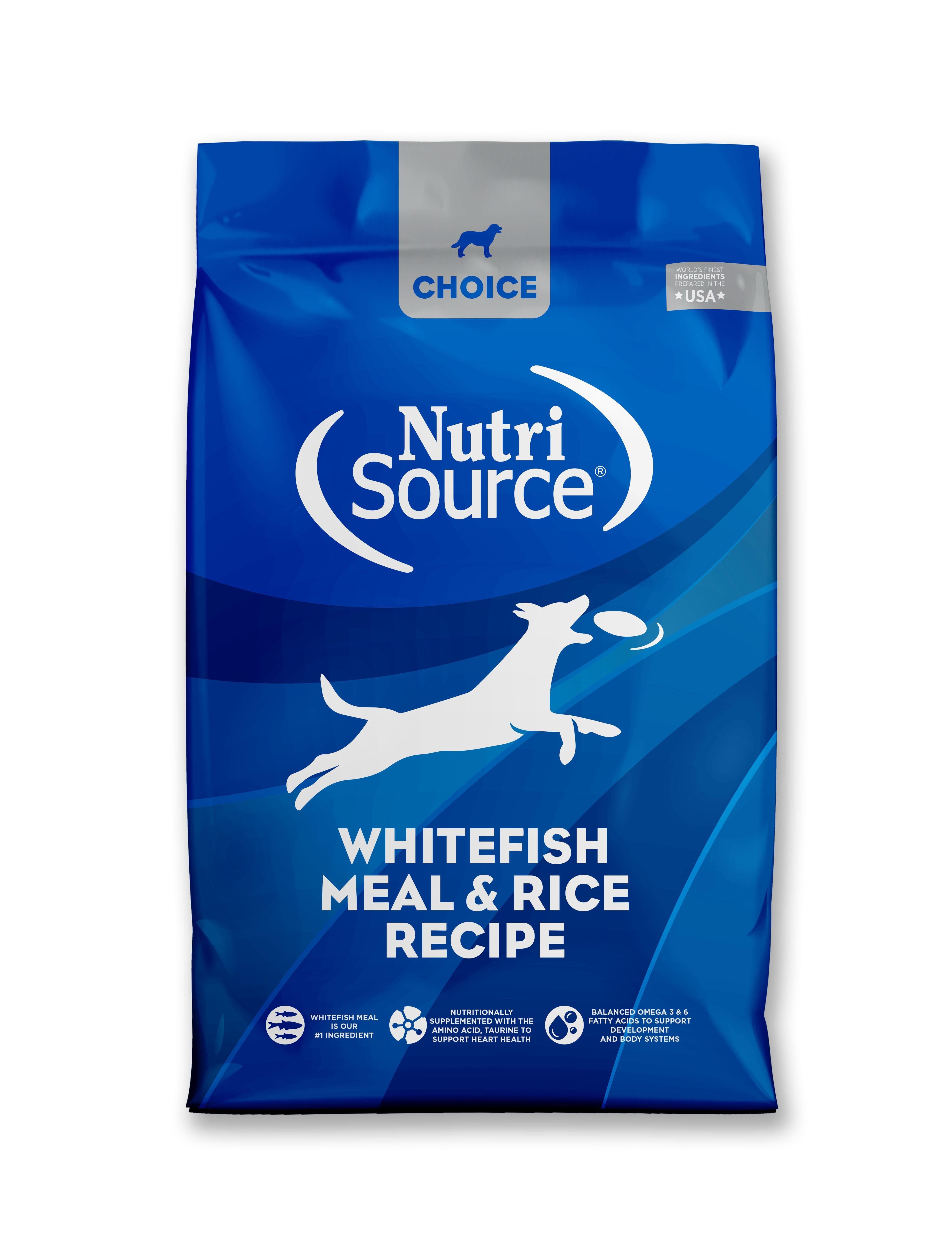 Nutrisource Choice Whitefish Meal & Rice Dry Dog Food - 30 lb Bag  