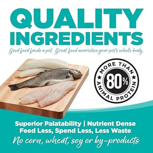 Nutrisource Element Series Classic Catch Grain-Free Haddock Trout and Cod Dry Cat Food - 4 Lbs