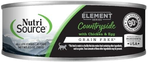Nutrisource Element Series Countryside Grain-Free Chicken and Egg Canned Cat Food - 5.5 Oz - Case of 12 Default Title
