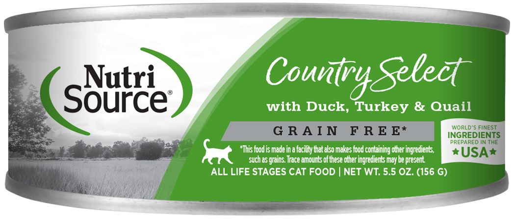 Nutrisource Grain-Free Country Select Duck Turkey and Quail Canned Dog Food - 5 Oz - Case of 12