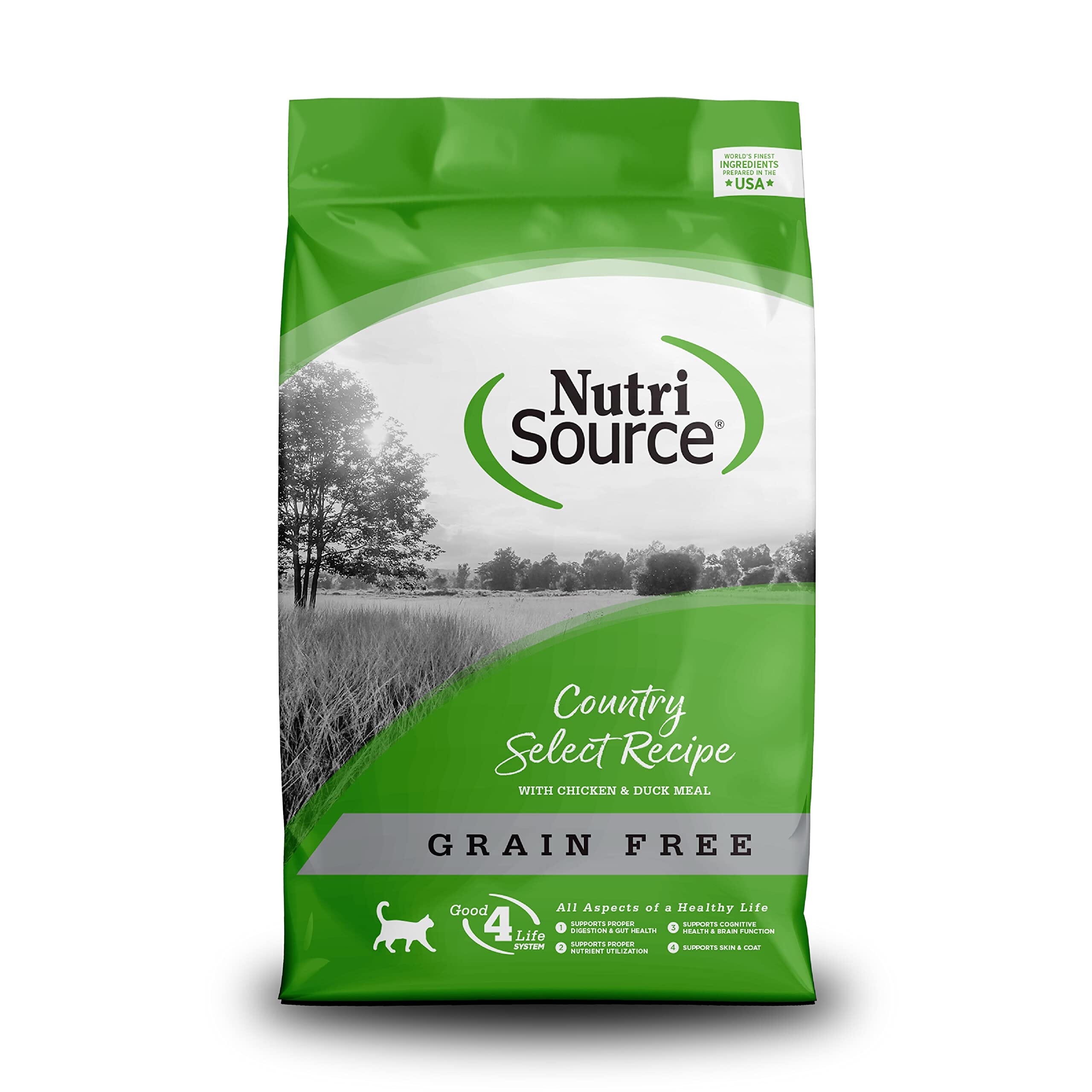 Nutrisource Grain Free Country Select Entrée (10 per bale) Dry Cat Food - 2.2 lb Bag  