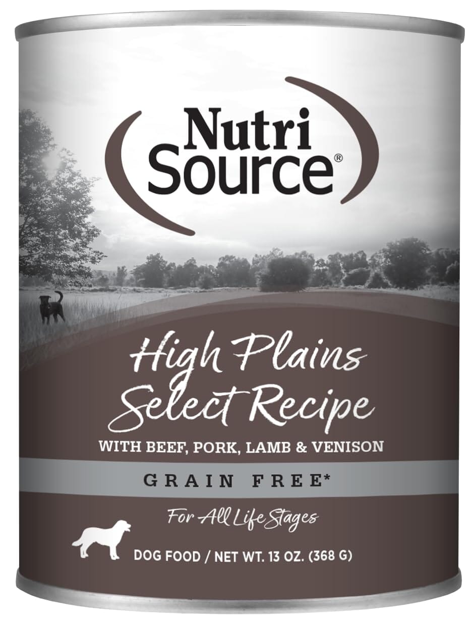 Nutrisource Grain-Free High Plains Select Canned Dog Food - 13 oz - Case of 12  