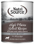 Nutrisource Grain-Free High Plains Select Canned Dog Food - 13 oz - Case of 12  