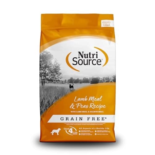 Nutrisource Grain-Free Lamb and Salmon Meal with Peas Recipe Dry Dog Food - 12 Lbs Default Title