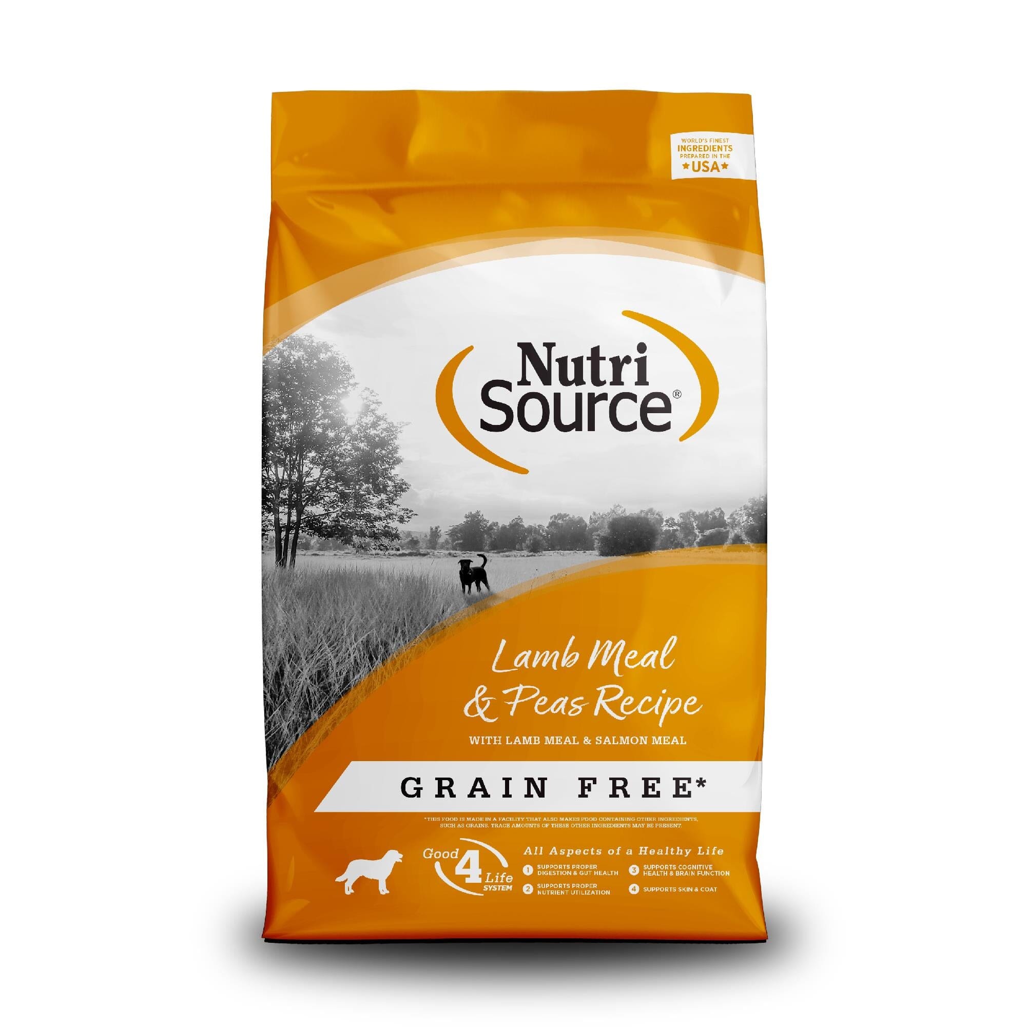 Nutrisource Grain Free Lamb Meal & Peas (8 per bale) Dry Dog Food - 5 lb Bag  