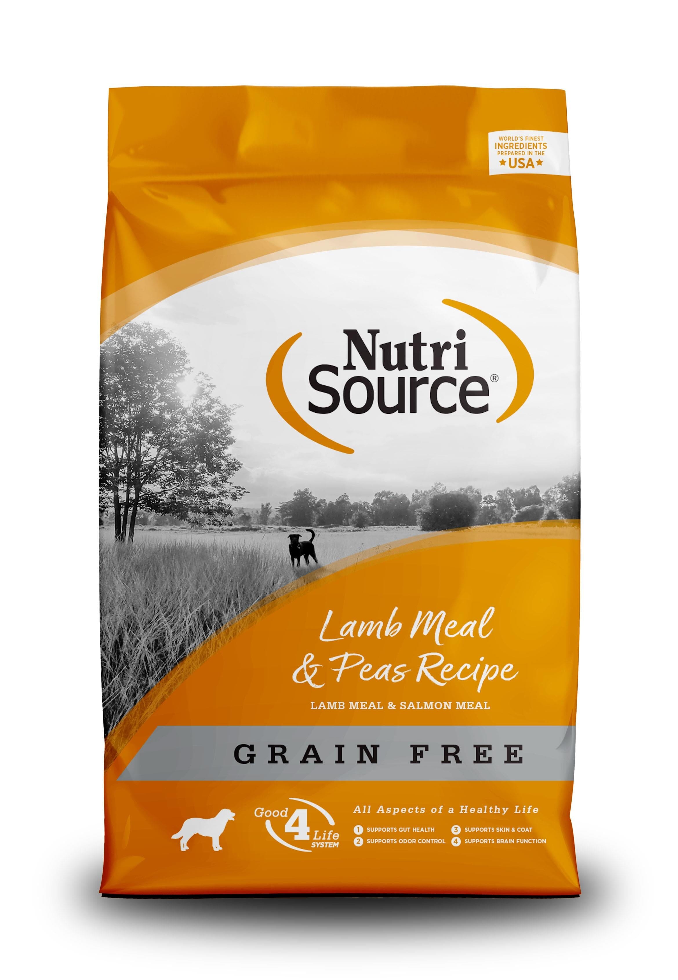 Nutrisource Grain Free Lamb Meal & Peas Dry Dog Food - 15 lb Bag  