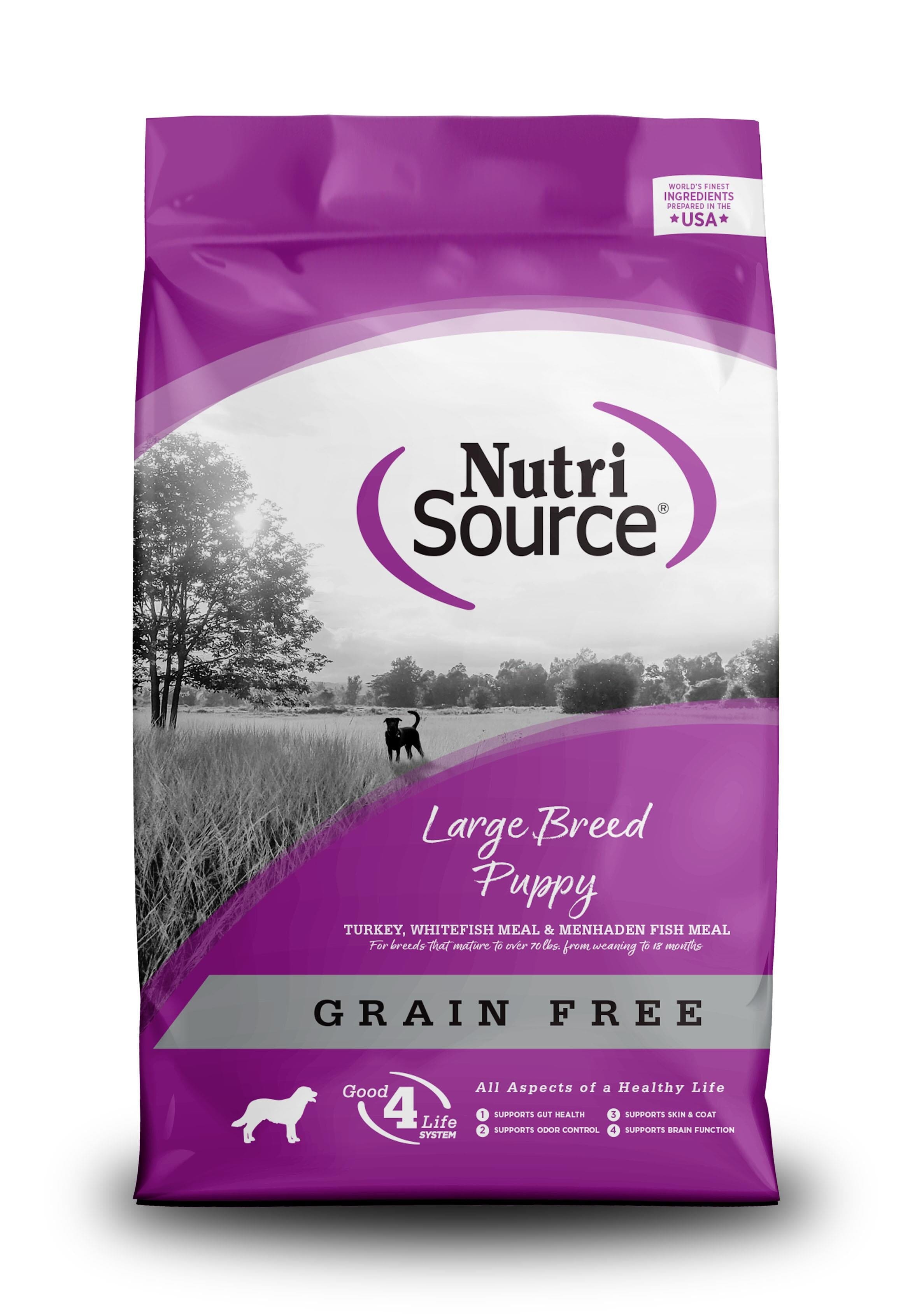 Nutrisource Grain Free Large Breed Puppy Dry Dog Food - 15 lb Bag  