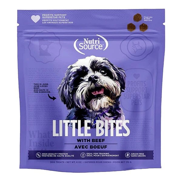 Nutrisource Grain-Free Little Bites Beef Crunchy Biscuit Dog Treats - 6 Oz Default Title