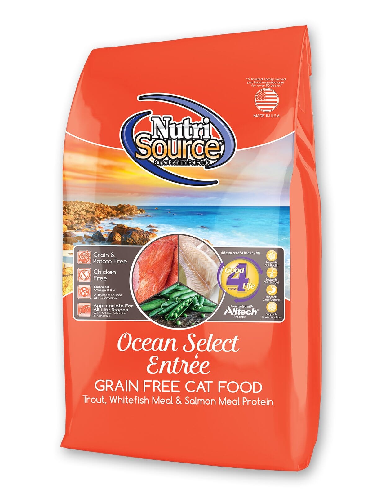 Nutrisource Grain Free Ocean Select Entrée (10 per bale) Dry Cat Food - 2.2 lb Bag  