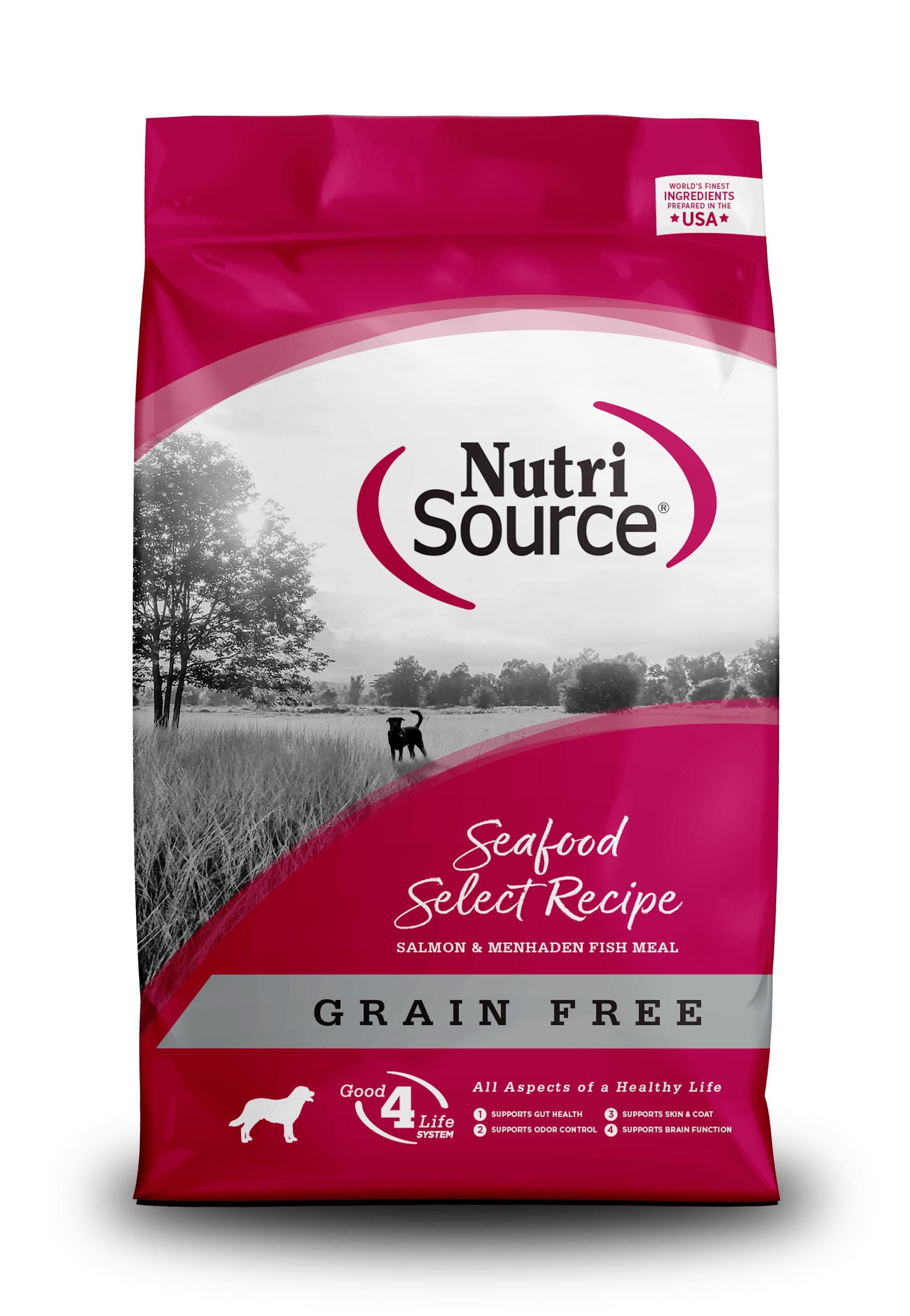 Nutrisource Grain Free Seafood Select with Salmon Dry Dog Food - 15 lb Bag  