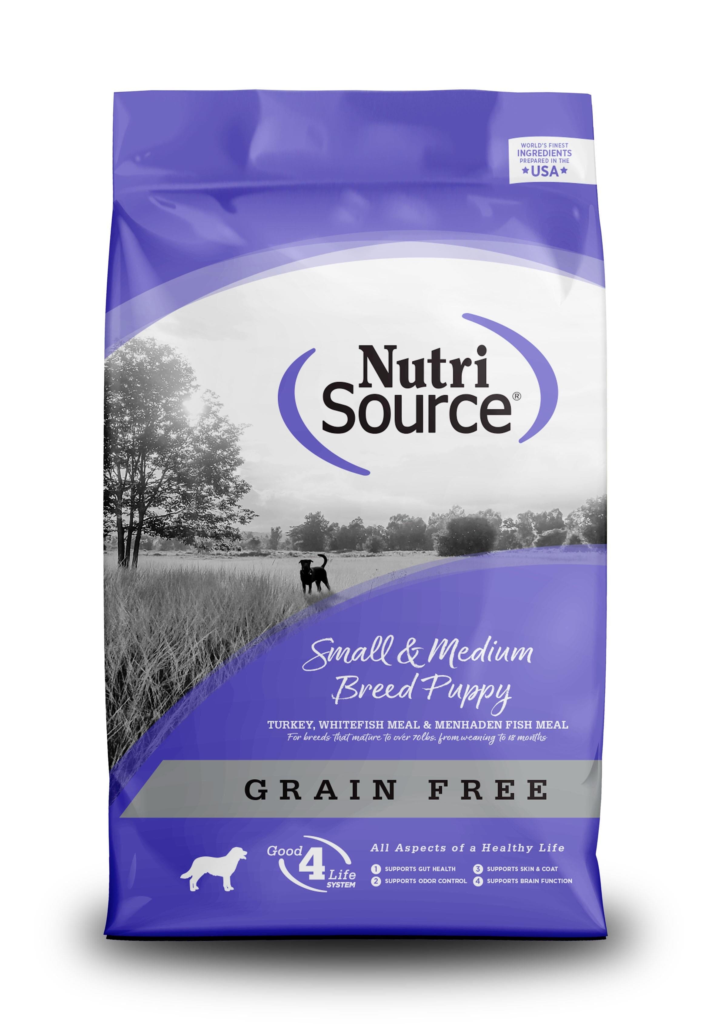 Nutrisource Grain Free Small/Med Breed Puppy (8 Per Bale) Dry Dog Food - 5 lb Bag  