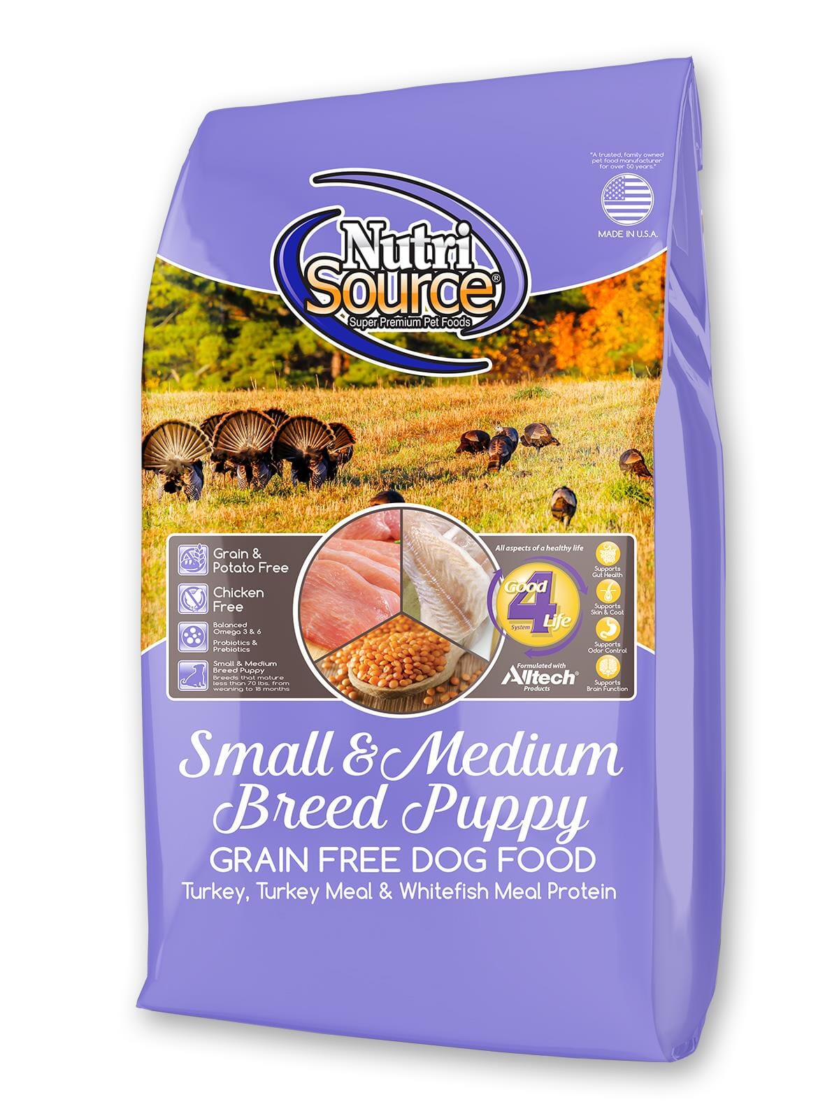 Nutrisource Grain Free Small/Med Breed Puppy Dry Dog Food - 30 lb Bag  