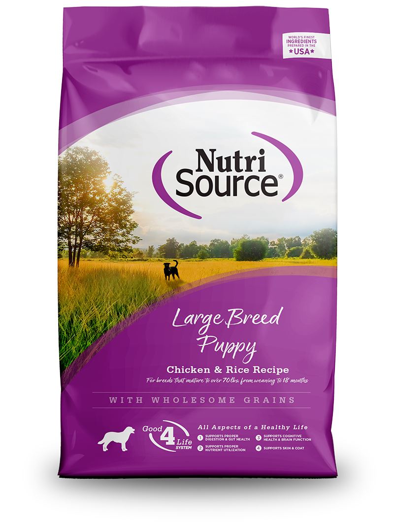 Nutrisource Large Breed Puppy Chicken & Rice Dry Dog Food - 30 lb Bag