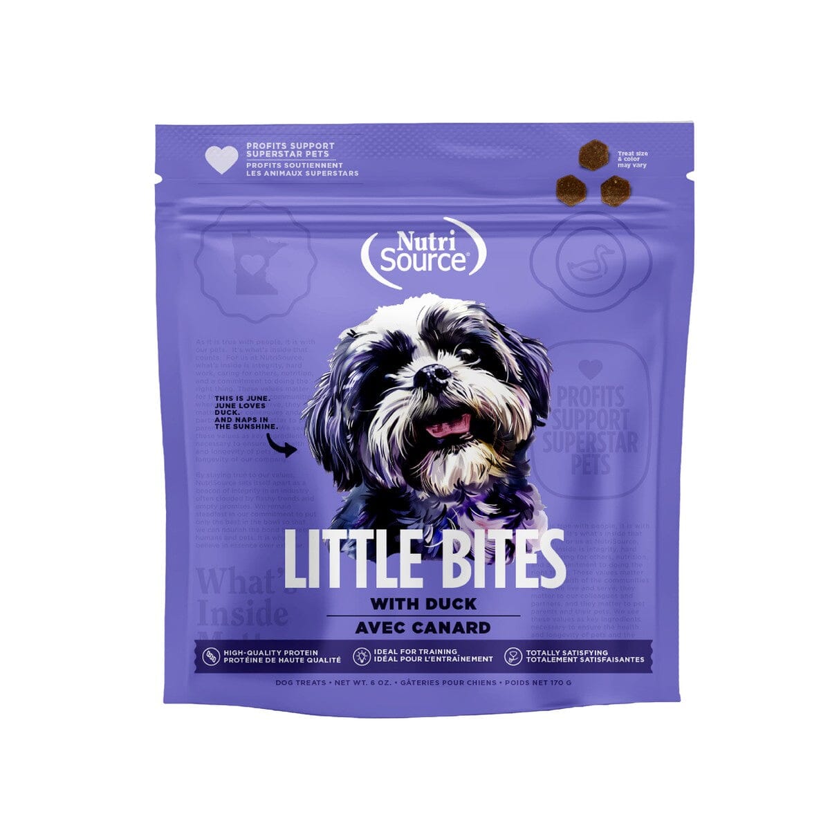Nutrisource Little Bites Duck Crunchy Dog Biscuit Treats - 6 Oz Default Title
