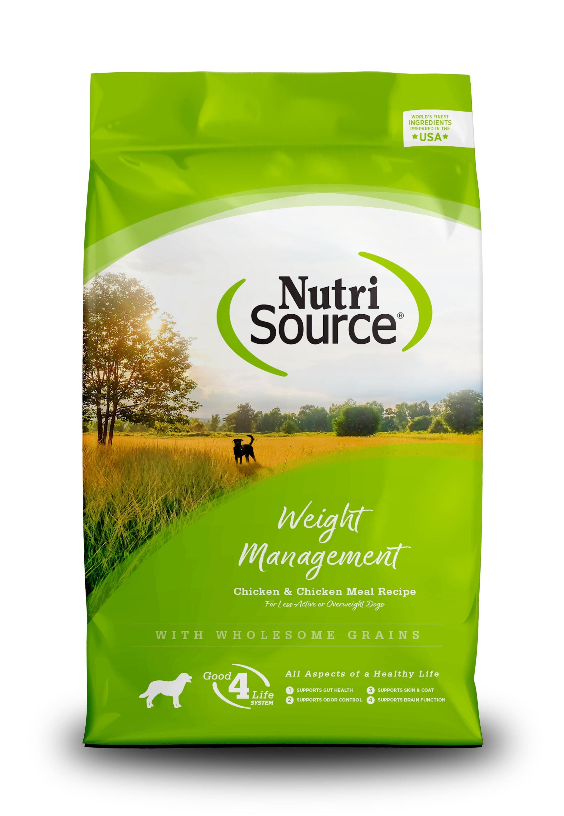 Nutrisource Weight Management Chicken & Rice Dry Dog Food - 15 lb Bag  