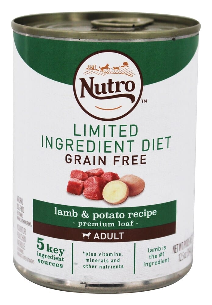 Nutro Grain-Free Limited Ingredient Premium Loaf Lamb and Potato Adult Canned Dog Food - 12.5 Oz - Case of 12 Default Title