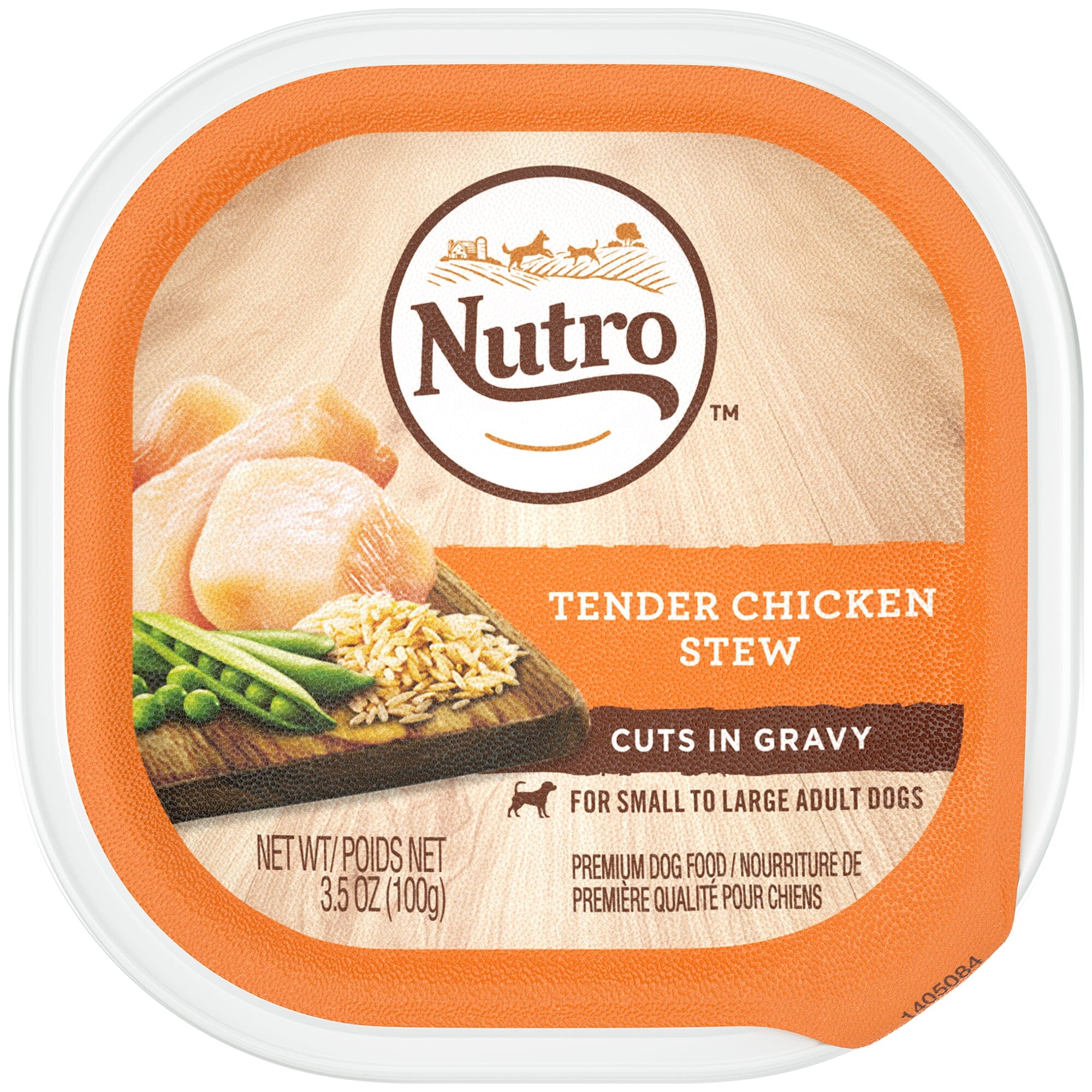 Nutro Grain-Free Tender Chicken Sweet Potato and Pea Stew Adult Wet Dog Food Trays - 3.5 Oz - Case of 24 Default Title