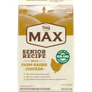 Nutro Max Farm-Raised Chicken Senior Recipe Dry Dog Food - 25 Lbs Default Title