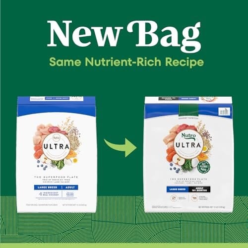 Nutro Ultra-High Protein Superfood Plate Chicken Lamb Salmon Large-Breed Adult Dry Dog Food - 13 Lbs