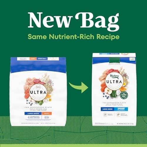 Nutro Ultra-High Protein Superfood Plate Chicken Lamb Salmon Large-Breed Puppy Dry Dog Food - 27 Lbs