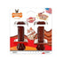 Nylabone Basted Blast Textured Bone Power-Chew Bacon and Steak Flavored Fetch and Chew Dog Toy Extra Small - 2 Pack