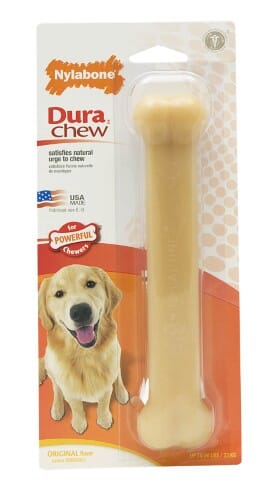 Nylabone Classic Bone Durable Power-Chew Original Flavored Nylon Chew Dog Toy Medium/Wolf