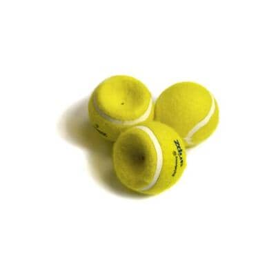 Nylabone Power Play Tennis Gripz Fetch Chew and Squeak Ball Felt Dog Toy - Yellow - Small - 3 Pack Default Title