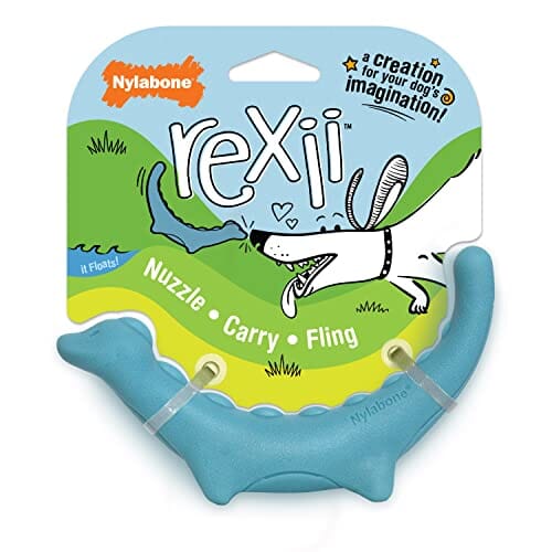 Nylabone Rexii Dinosaur Lightweight and Flexible Fetch and Chew Durable Foam Floating Dog Toy Default Title