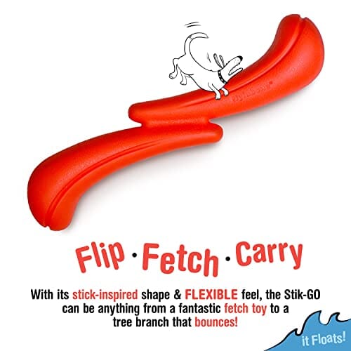 Nylabone Stick-GO Creative Lightweight Flexible and Floating Fetch and Tug Dog Toy