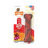 Nylabone Textured-Bone Durable Power-Chew Flavor Frenzy Beef Jerky Flavor Nylon Chew Dog Toy Medium/Wolf