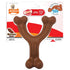 Nylabone Wishbone Shaped Durable Power-Chew Bison Flavor Nylon Chew Dog Toy Large/Giant