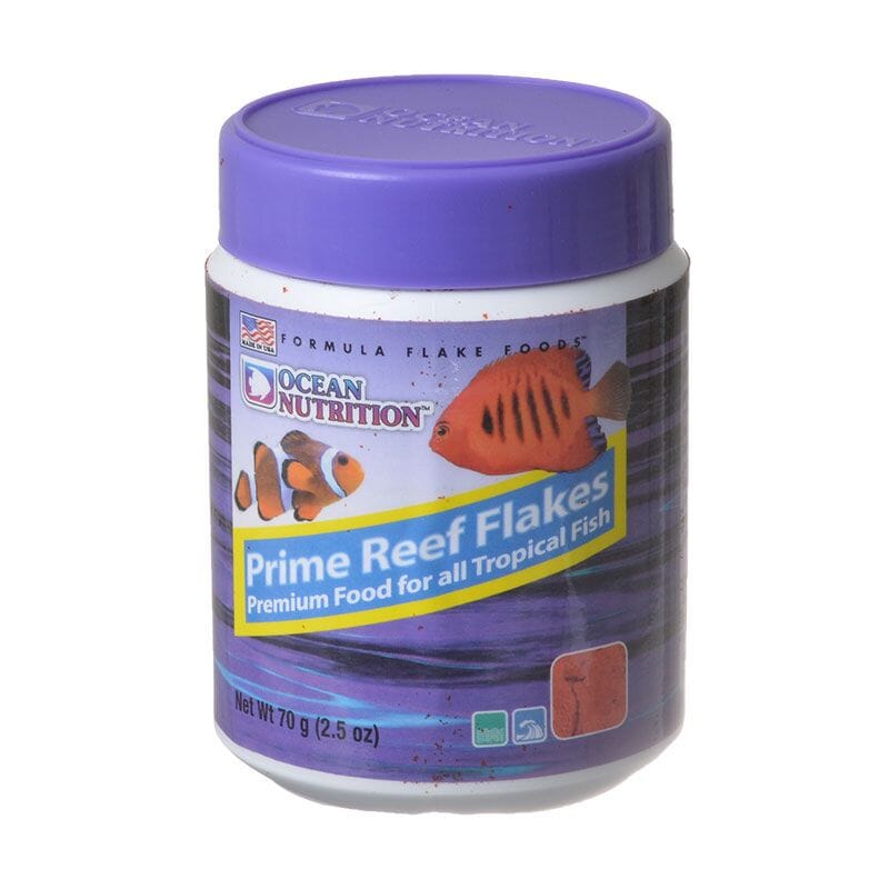 Ocean Nutrition Prime Reef Tropical Marine Saltwater Fish Food Flakes 2.5 Ounce