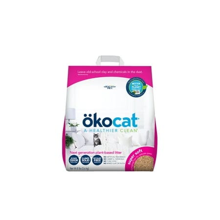 Okocat Super Soft Clumping Unscented Natural Wood Plant-Based Cat Litter 8 Pounds