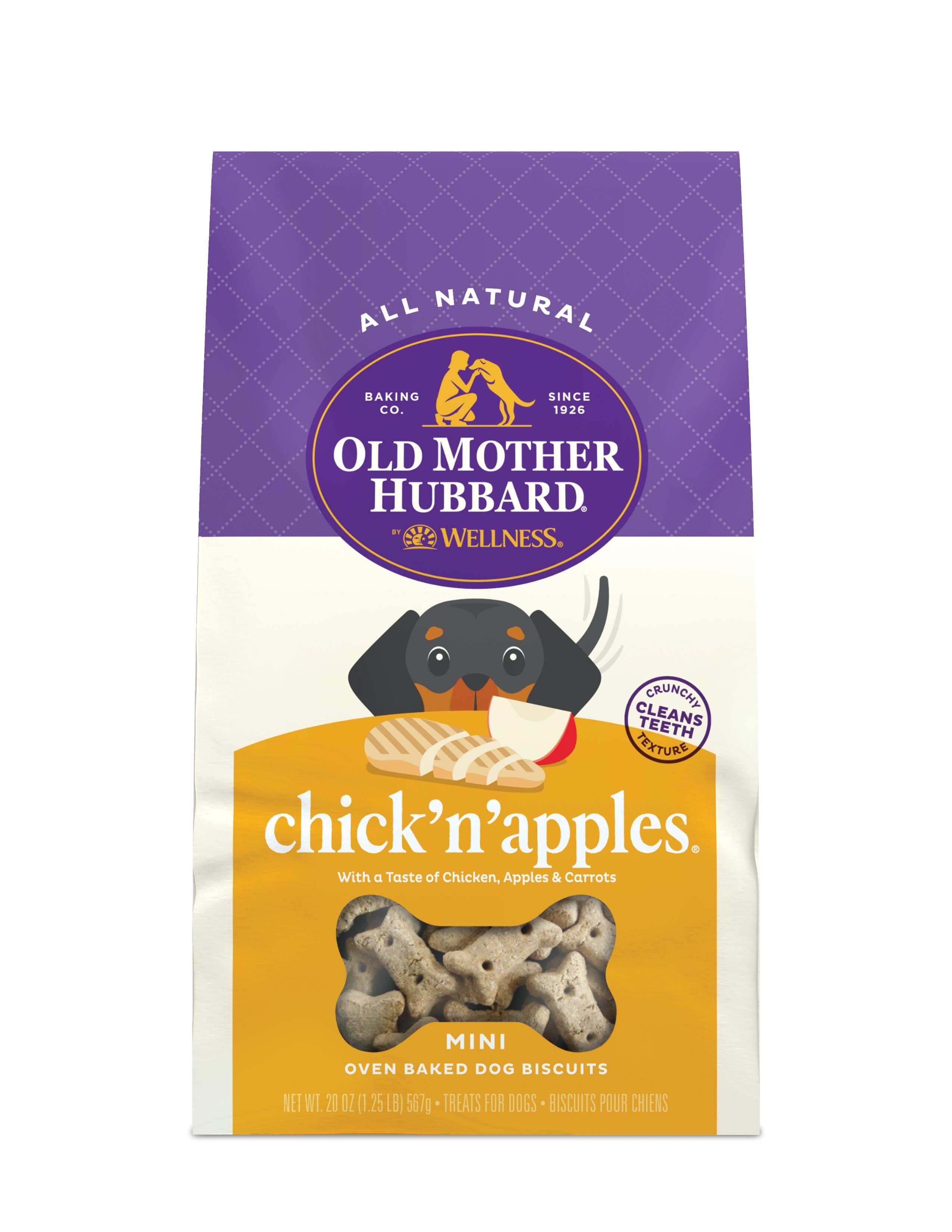 Old Mother Hubbard Crunchy Classic Natural Chick'N'Apples Mini Biscuits Dog Treats  