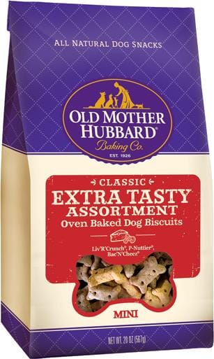 Old Mother Hubbard Crunchy Classic Natural Extra Tasty Assortment Mini Biscuits Dog Treats  