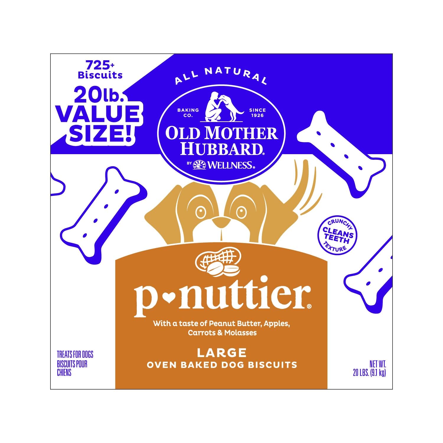 Old Mother Hubbard Crunchy Classic Natural P-Nuttier Dog Biscuits  