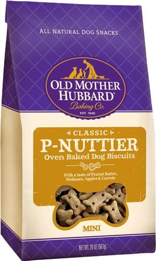 Old Mother Hubbard Crunchy Classic Natural P-Nuttier Mini Biscuits Dog Treats  