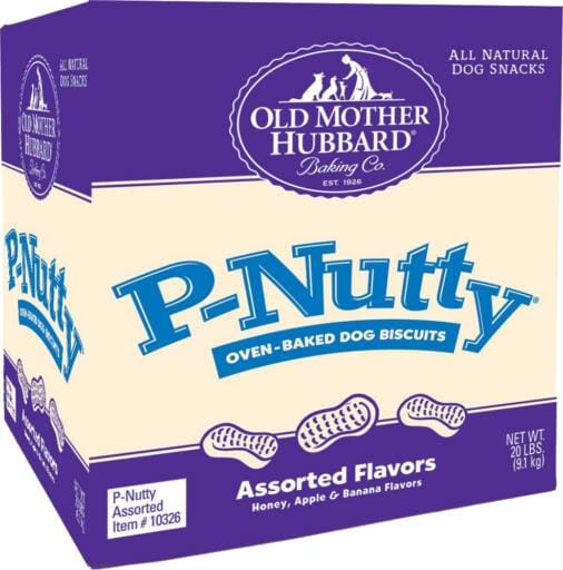 Old Mother Hubbard Crunchy Classic Natural P-Nutty Assorted Flavor Dog Biscuits  