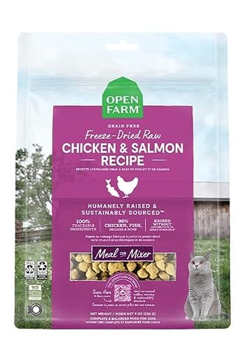 Open Farm Chicken and Salmon Freeze-Dried Raw Cat Food - 3.5 Oz