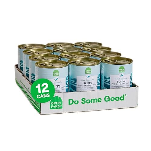 Open Farm Chicken and Salmon Pate Recipe Puppy Formula Canned Dog Food - 12.5 Oz - Case of 12 Default Title
