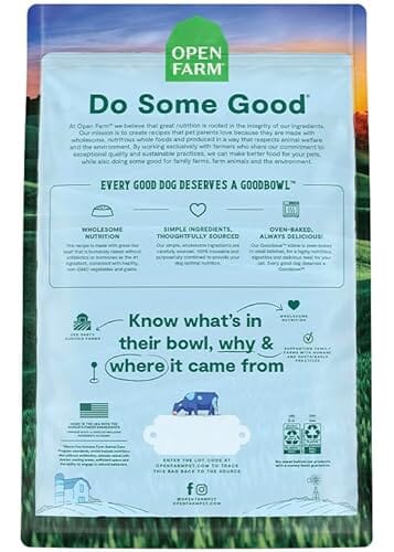 Open Farm Goodbowl Grass-Fed Beef and Brown Rice Oven-Baked Small-Batch Dry Dog Food - 3.5 Lbs